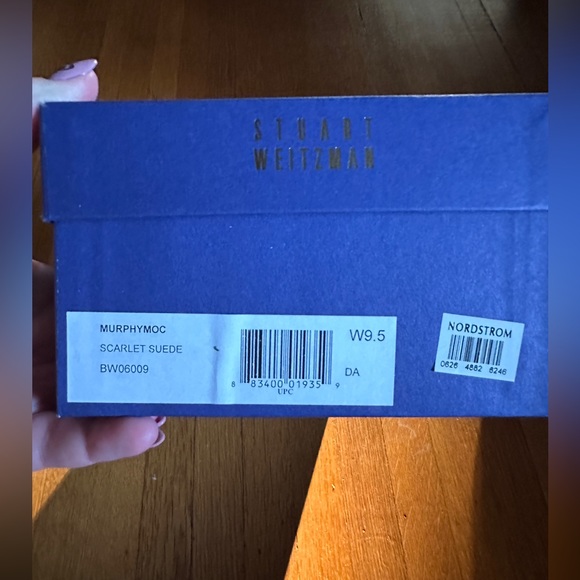 Stuart Weitzman Murphy Scarlett Suede Loafer in 9.5, NWT - Picture 5 of 5